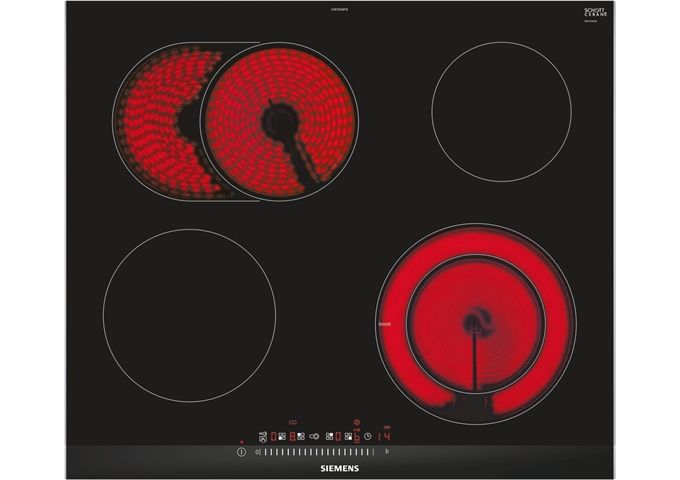Siemens ET675FNP1E sw Kochfeld Ceran autark 60cm 4 Kochzon