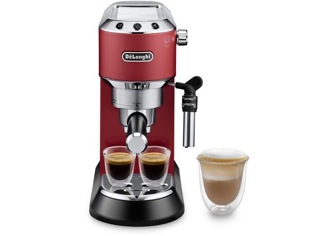 DE LONGHI EC 685.R rot Dedica Style Espressomaschine Siebträ