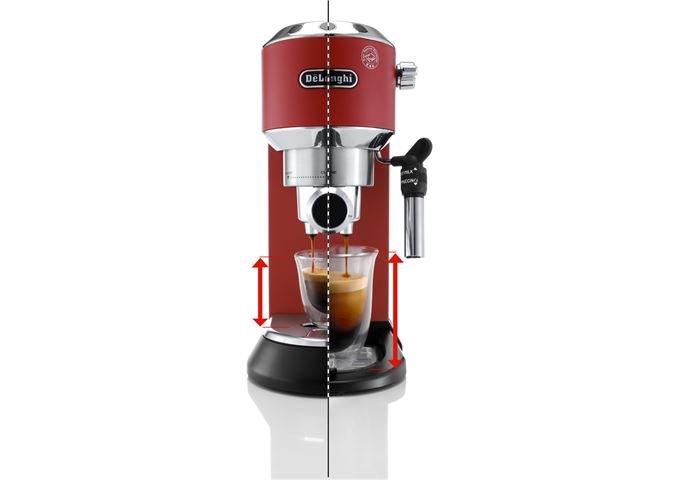 DE LONGHI EC 685.R rot Dedica Style Espressomaschine Siebträ