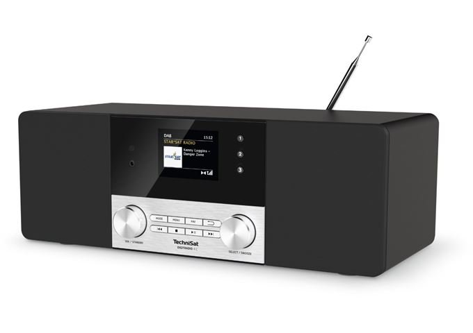 TechniSat DigitRadio 4 C sw/si DAB+/UKW-Stereoradio mit Blue