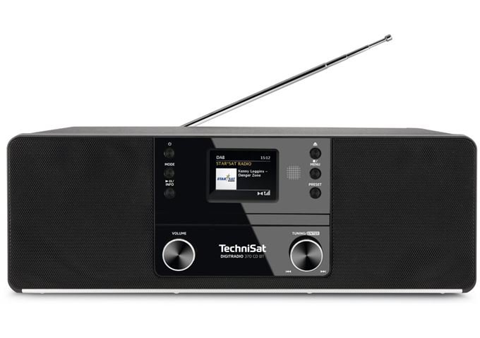 TechniSat DigitRadio 370 CD BT sw DAB+/UKW mit CD-Player und