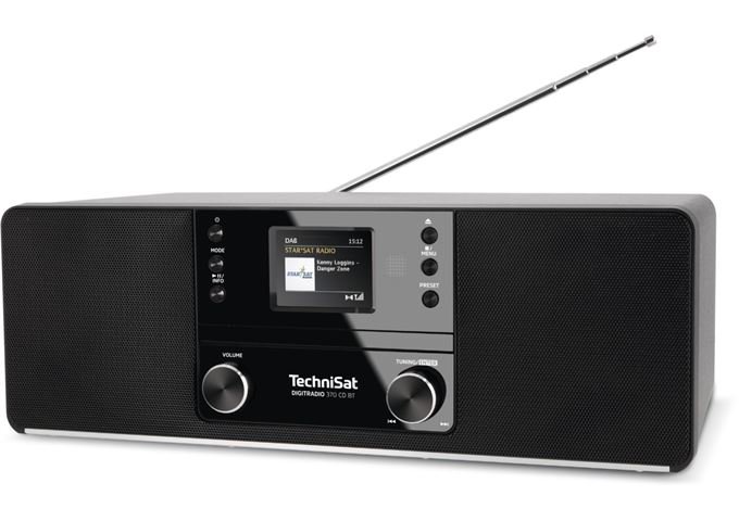 TechniSat DigitRadio 370 CD BT sw DAB+/UKW mit CD-Player und