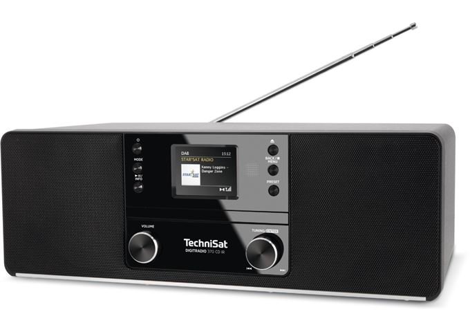 TechniSat DigitRadio 370 CD IR sw DAB+/UKW/Internet-Radio mi