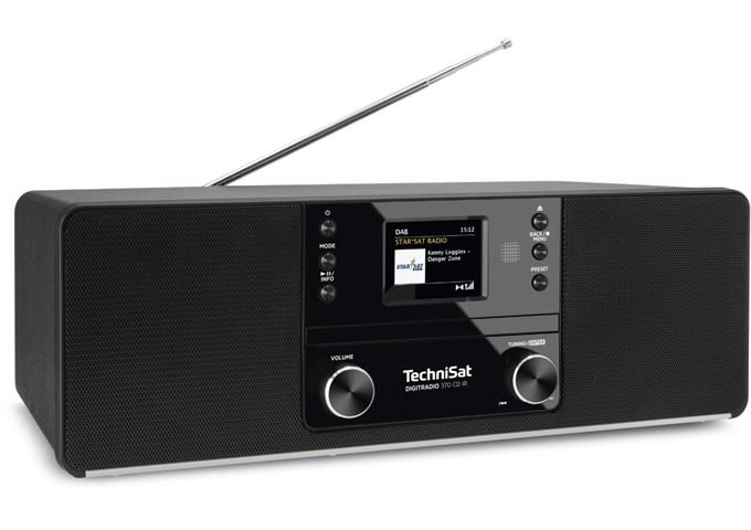 TechniSat DigitRadio 370 CD IR sw DAB+/UKW/Internet-Radio mi