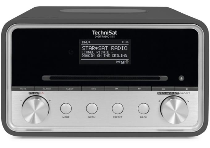 TechniSat DigitRadio 585 ws DAB+/UKW/Internetradio mit CD-Pl