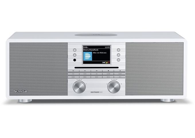 TechniSat DigitRadio 650 ws/si DAB+/UKW/Internetradio mit CD