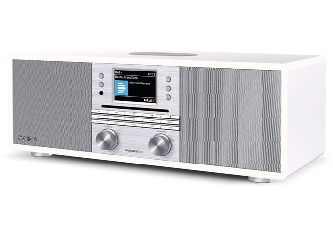 TechniSat DigitRadio 650 ws/si DAB+/UKW/Internetradio mit CD