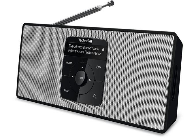 TechniSat DigitRadio 2 S sw/ws DAB+/UKW-Radio mit Bluetooth