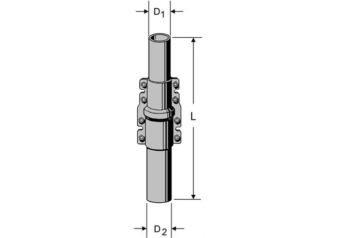 Kathrein ZSD 48 Schiebemast 4,0m 40/48mm mit Bohrung