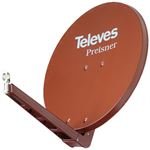 Televes S 85QSD-Z ziegelrot SAT-Spiegel 85cm ALU