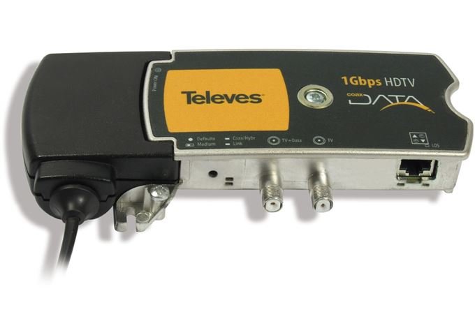 Televes EKA 10001RJ45 Coaxdata Ethernet Hybrid-Adapter 100