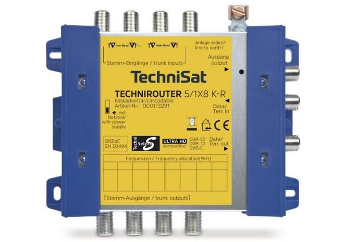 TechniSat TechniRouter 5/1x8K-R Einkabellösung Kaskade