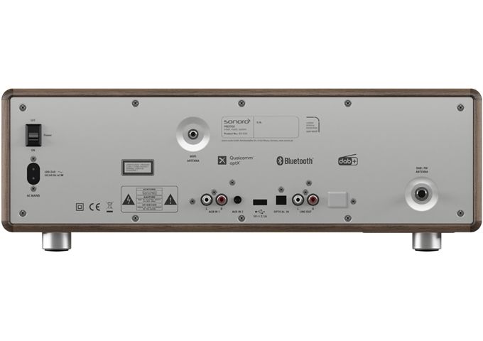 Sonoro Prestige walnuss-si 2-Wege all-in-one Musiksystem,