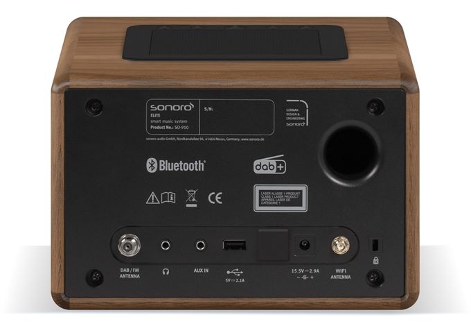 Sonoro Elite-X walnuss matt Musiksystem DAB+ Weckfunktion