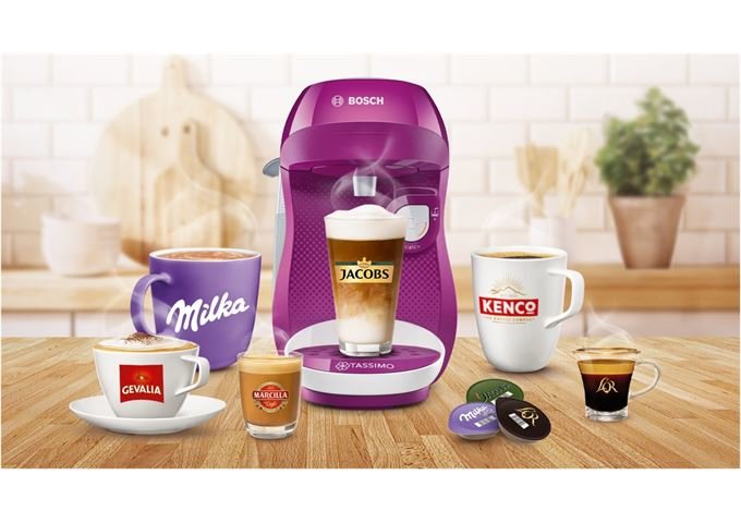 Bosch TAS1001 Tassimo Multi-Getränke-Automat wild purple