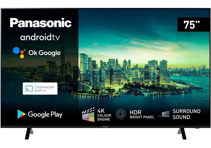 Panasonic TX-75LXW704 sw LED-TV 4K UHD Android Triple Tuner