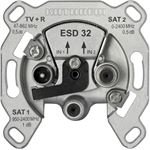 Kathrein ESD 32 Antennendose 2 Niederführungen Twin 3-Loch