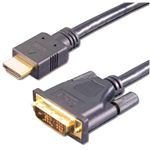 E+P HDMI 3 HDMI-Kabel 2,0m 19p HDMI-Stecker+18+1p DVI-