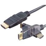 E+P HDWD 33 HDMI-Kabel 2m knick- und drehbare HDMI Ste