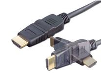 E+P HDWD 33 HDMI-Kabel 2m knick- und drehbare HDMI Ste