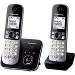 Panasonic KX-TG6822GB DECT Telefon mit AB DUO schnurlos schw