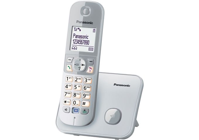 Panasonic KX-TG6811GS DECT Telefon SOLO schnurlos perlsilber