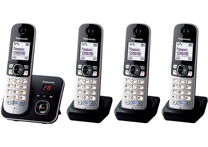 Panasonic KX-TG6824GB DECT Telefon mit AB QUATTRO schnurlos