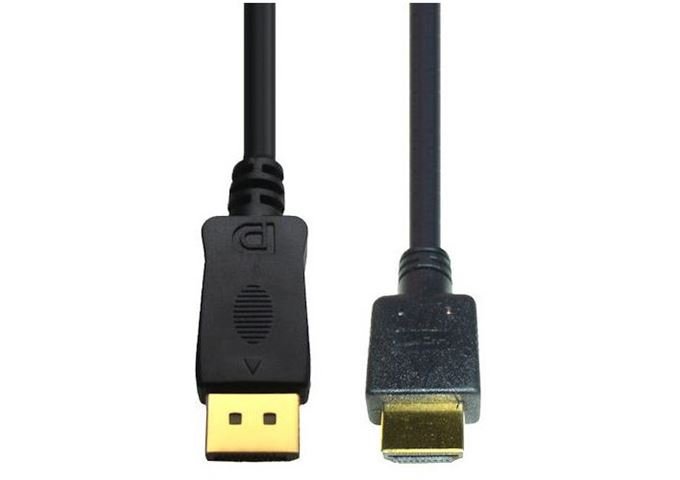 E+P DP 3 DisplayPort/HDMI Anschlusskabel 2m Stecker/St