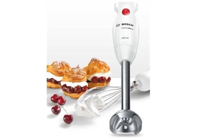 Bosch MSM24500 Stabmixer weiß/deep red 400W 1 Stufe