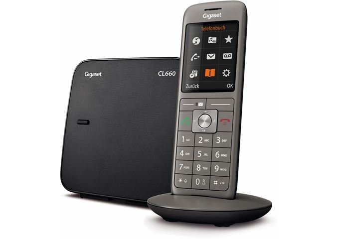 Gigaset CL660 anthrazit Analog Telefon mit Basis