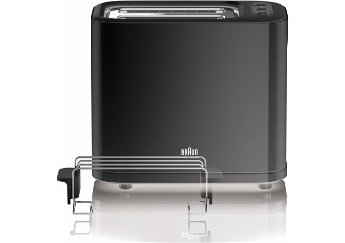 Braun HT 3010 sw Toaster 2 Scheiben