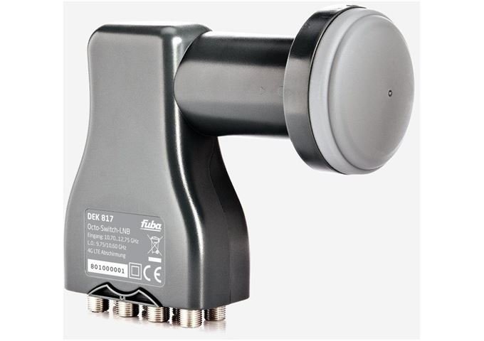 FUBA DEK 817 Octo-LNB Mobilfunkabschirmung 40mm Feed