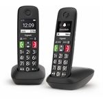 Gigaset E290 Duo schwarz schnurlos Telefon Großtasten