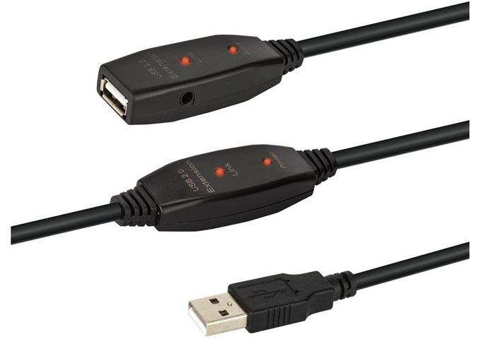 E+P CC508/20 USB 2.0 Verstärkerkabel 20m USB-A Stecker