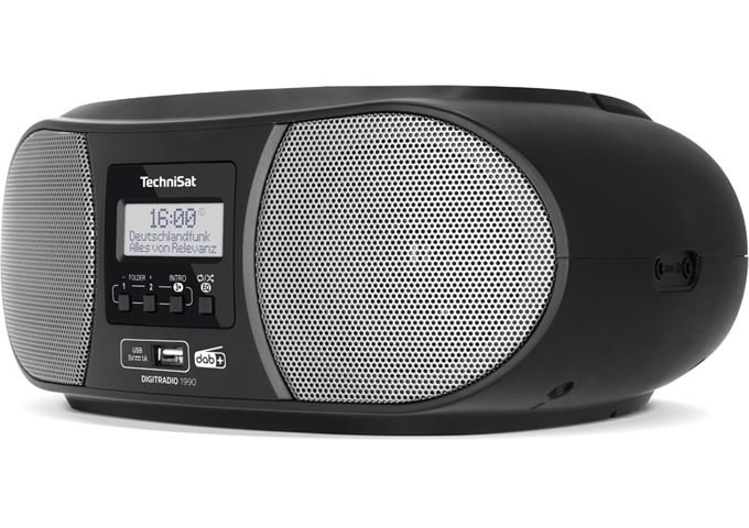 TechniSat DigitRadio 1990 sw DAB+/UKW mit CD-Player, Bluetoo