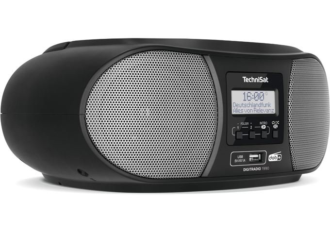 TechniSat DigitRadio 1990 sw DAB+/UKW mit CD-Player, Bluetoo