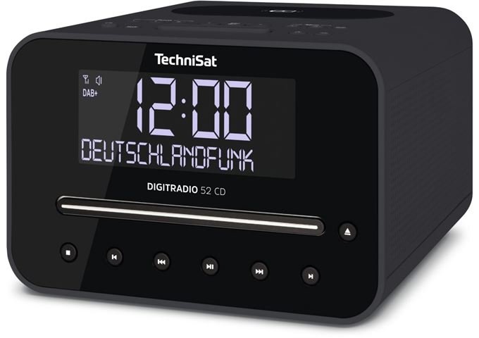 TechniSat DigitRadio 52 CD anthr DAB+/UKW-Radiowecker mit CD