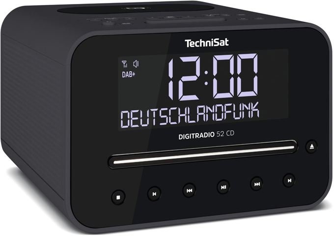 TechniSat DigitRadio 52 CD anthr DAB+/UKW-Radiowecker mit CD