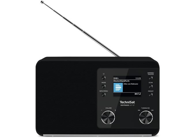 TechniSat DigitRadio 307 BT sw DAB+/UKW-Radio m. Bluetooth-A