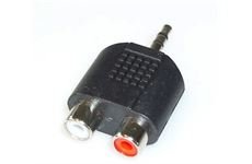 E+P GS 17 Stereo-Adapter 3,5mm Stecker/2x Cinchkupplun