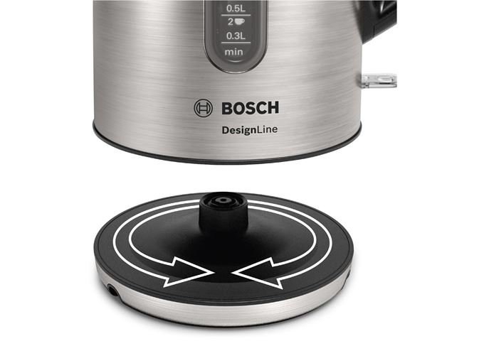 Bosch TWK4P440 Wasserkocher edelstahl/schwarz 2400W 1,7L