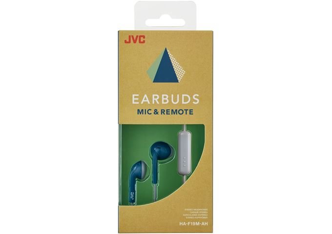 JVC HA-F19M-AH-E azurblau-grau Kopfhörer Kabel In Ear