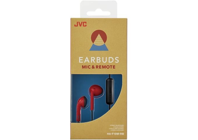JVC HA-F19M-RB-E rot-schwarz Kopfhörer Kabel In Ear +