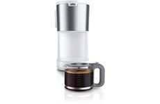 Braun KF 1500 WH ws Kaffeemaschine PurShine 10 Tassen Gl