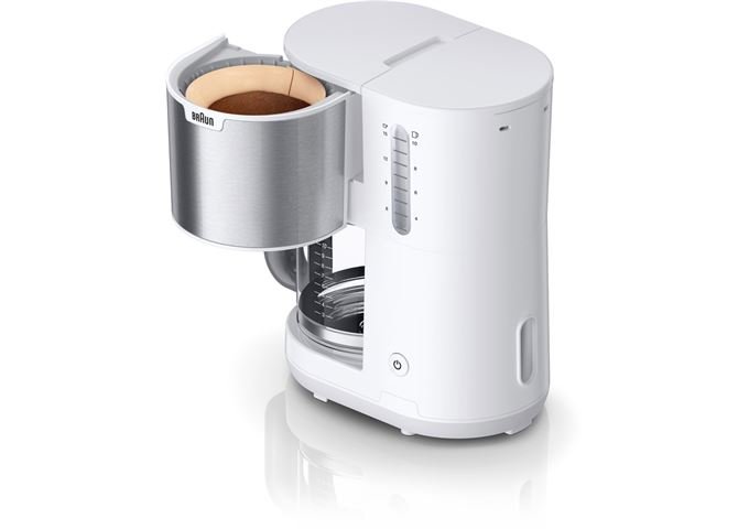 Braun KF 1500 WH ws Kaffeemaschine PurShine 10 Tassen Gl