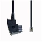 E+P T 37 10,0m Telefonkabel TAE-F-Stecker/Westernsteck