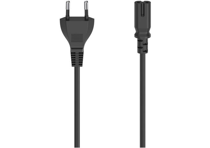 HAMA 00200731 Netzkabel 0,75 m Euro-Stecker -2-pol.-Kup