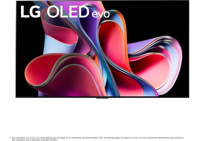 LG OLED65G39LA.AEU sw LED-TV OLED evo 4K Twin-Tuner S