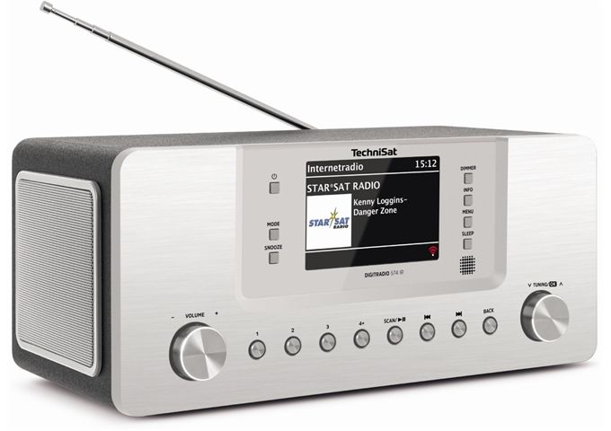 TechniSat DigitRadio 574 IR si DAB+/UKW/Internetradio mit 4"