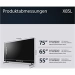 Sony KD75X85LAEP LED-TV UHD 4K Triple Tuner Google TV